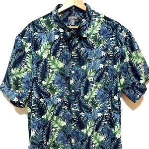 Van heusen short sleeve tropical dress shirt